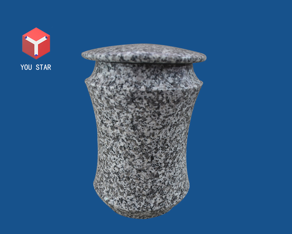 China gray granite urn