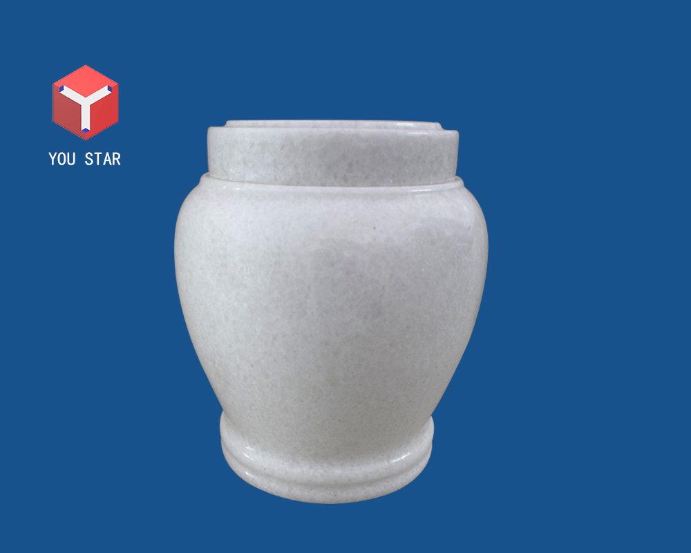 White Marble Cremation URNS